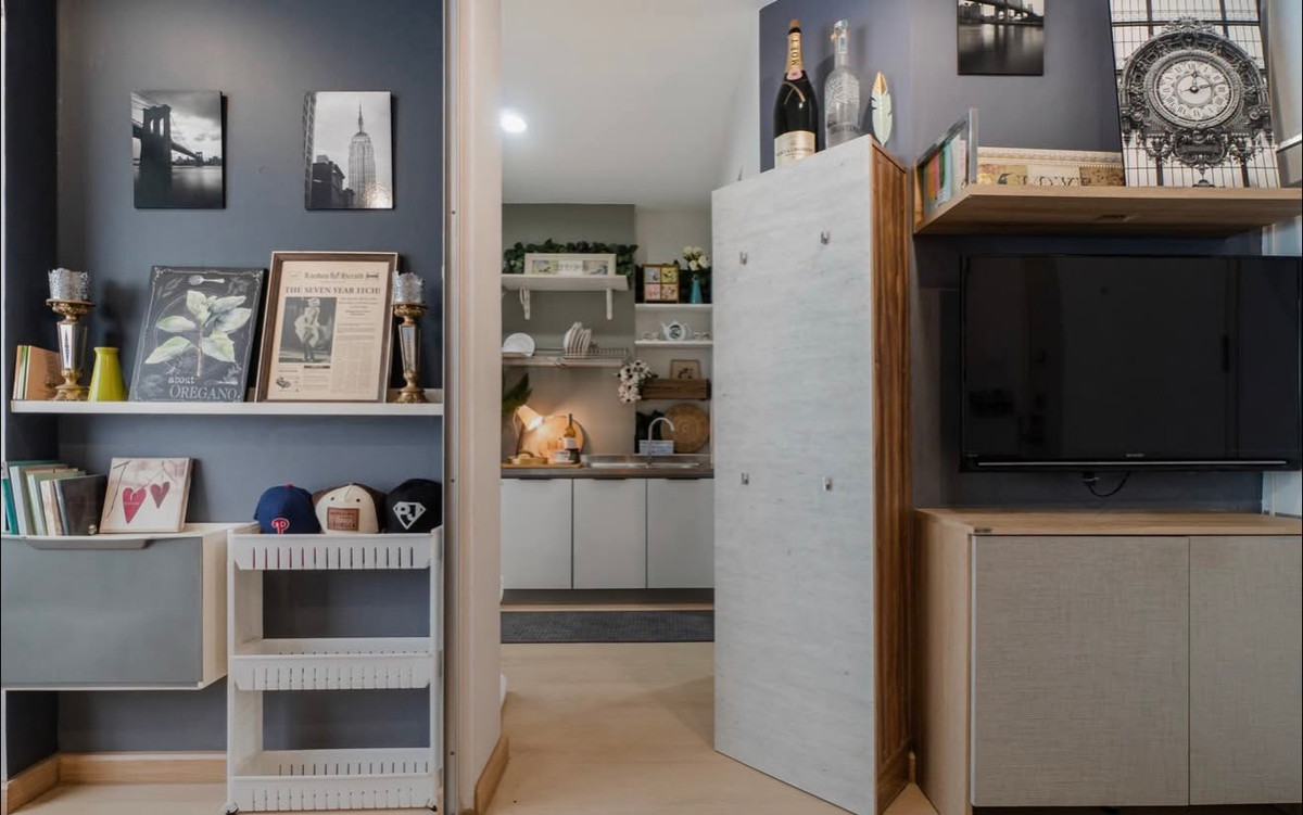 ขายคอนโดอ่อนนุช อุดมสุข : ขายด่วน 📍 Lumpini Ville On Nut 46 📍 เฟอร์นิเจอร์ และ เครื่องใช้ไฟฟ้าครบ ใกล้ MRT ศรีนุช 