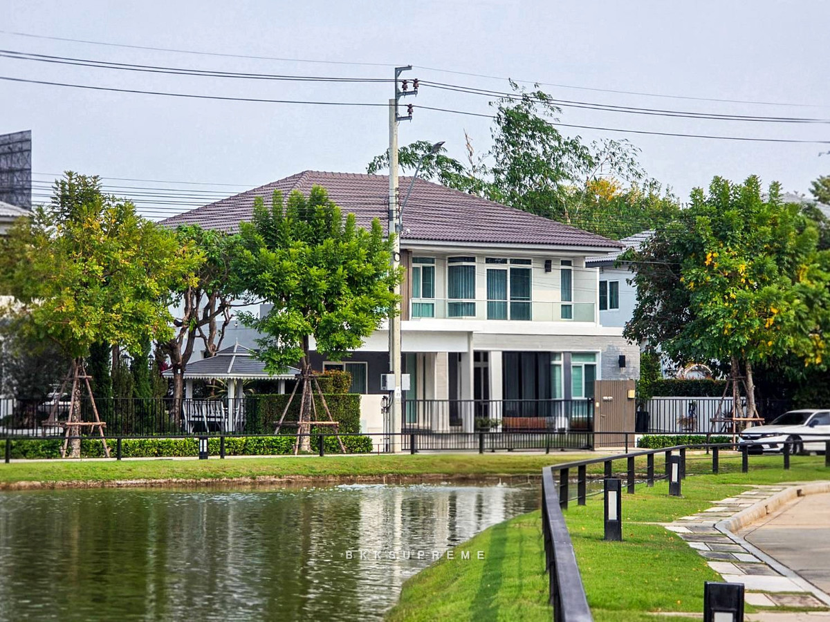 ขายบ้านนนทบุรี บางใหญ่ บางบัวทอง : (ขาย) ** บ้านเดี่ยว มัณฑนา เวสต์เกต ทำเลวิวสระน้ำ **