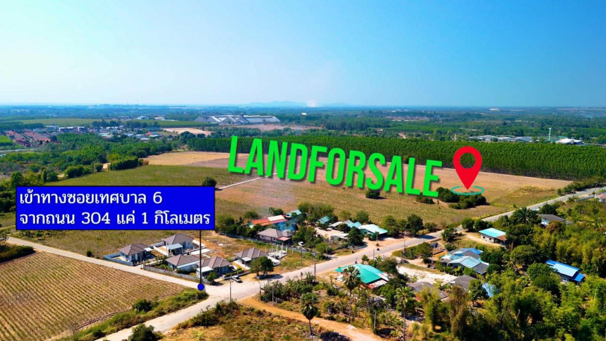 ขายที่ดินฉะเชิงเทรา : ขายที่ดิน 43 ไร่ 1 งาน 32 ตร.วา อ.พนมสารคาม จ.ฉะเชิงเทรา  CX-143366