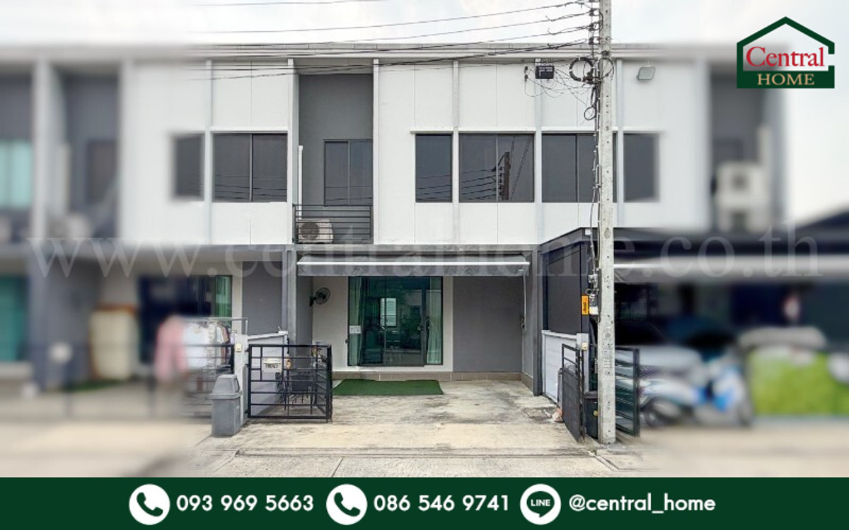 ขายทาวน์โฮมนนทบุรี บางใหญ่ บางบัวทอง : ทาวน์โฮม พลีโน่ ราชพฤกษ์ - รัตนาธิเบศร์ หน้าบ้านไม่ชนใคร สภาพดี พร้อมอยู่
