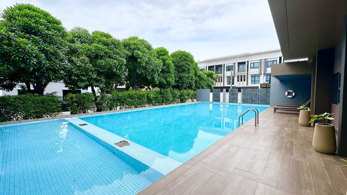 For SaleTownhomeNawamin, Ramindra : 3-story townhome for sale, PATIO Watcharapol - Ramindra, Modern Iconic Style, area 19.3 square meters, 4 bedrooms, Watcharapol Road, Tha Raeng Subdistrict, Bang Khen District, Bangkok
