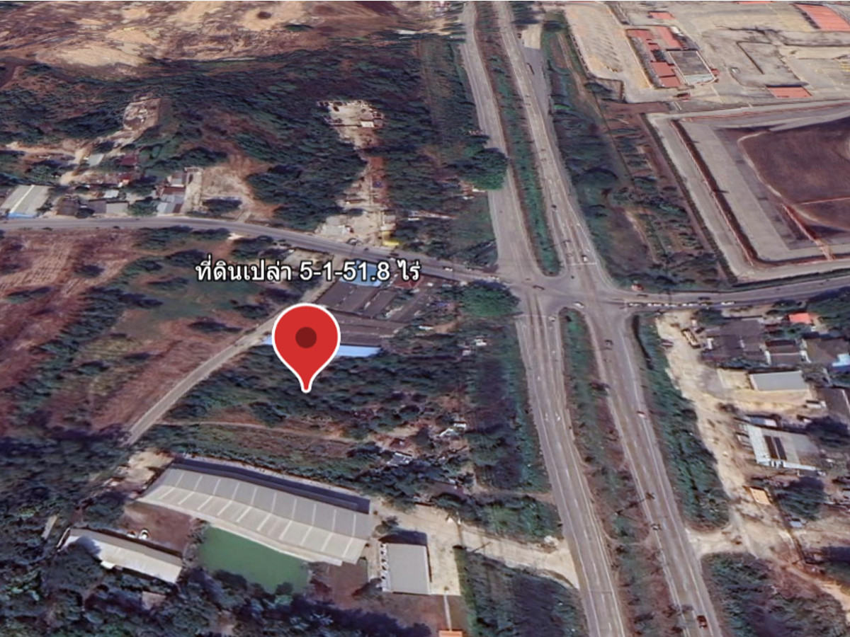 ขายที่ดินระยอง : ขายที่ดินเปล่า เนื้อที่ 5-1-51.8 ไร่ สี่เเยกมาบตาพุด-หาดทรายทอง ใกล้นิคมมาบตาพุด จ.ระยอง