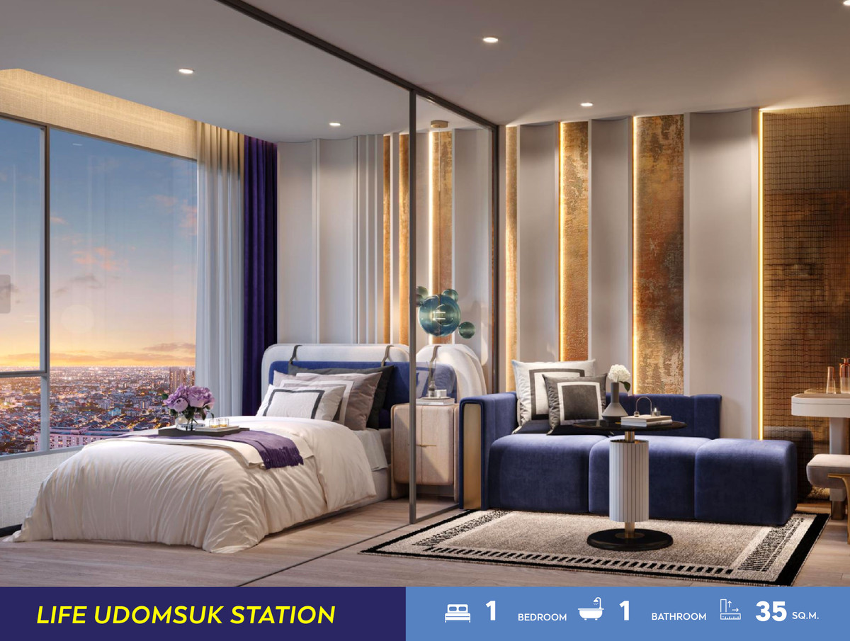 For SaleCondoOnnut, Udomsuk : Life Udomsuk Station (1 Bed Plus 35 sq.m. Floor 26) Price 4,490,000 MB.
