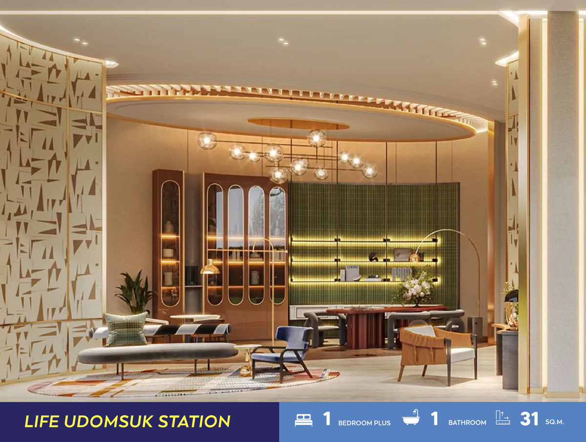 ขายคอนโดอ่อนนุช อุดมสุข : Life Udomsuk Station (1 Bed Plus 31 sq.m. Floor 26) Price 4,000,000 thb.
