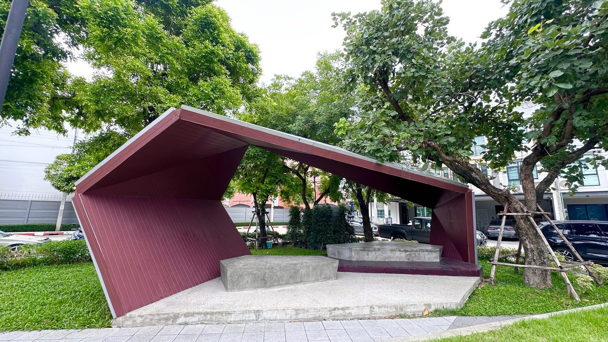 For SaleTownhomeNawamin, Ramindra : 3-story townhome for sale, PATIO Watcharapol - Ramindra, Modern Iconic Style, area 19.3 square meters, 4 bedrooms, Watcharapol Road, Tha Raeng Subdistrict, Bang Khen District, Bangkok