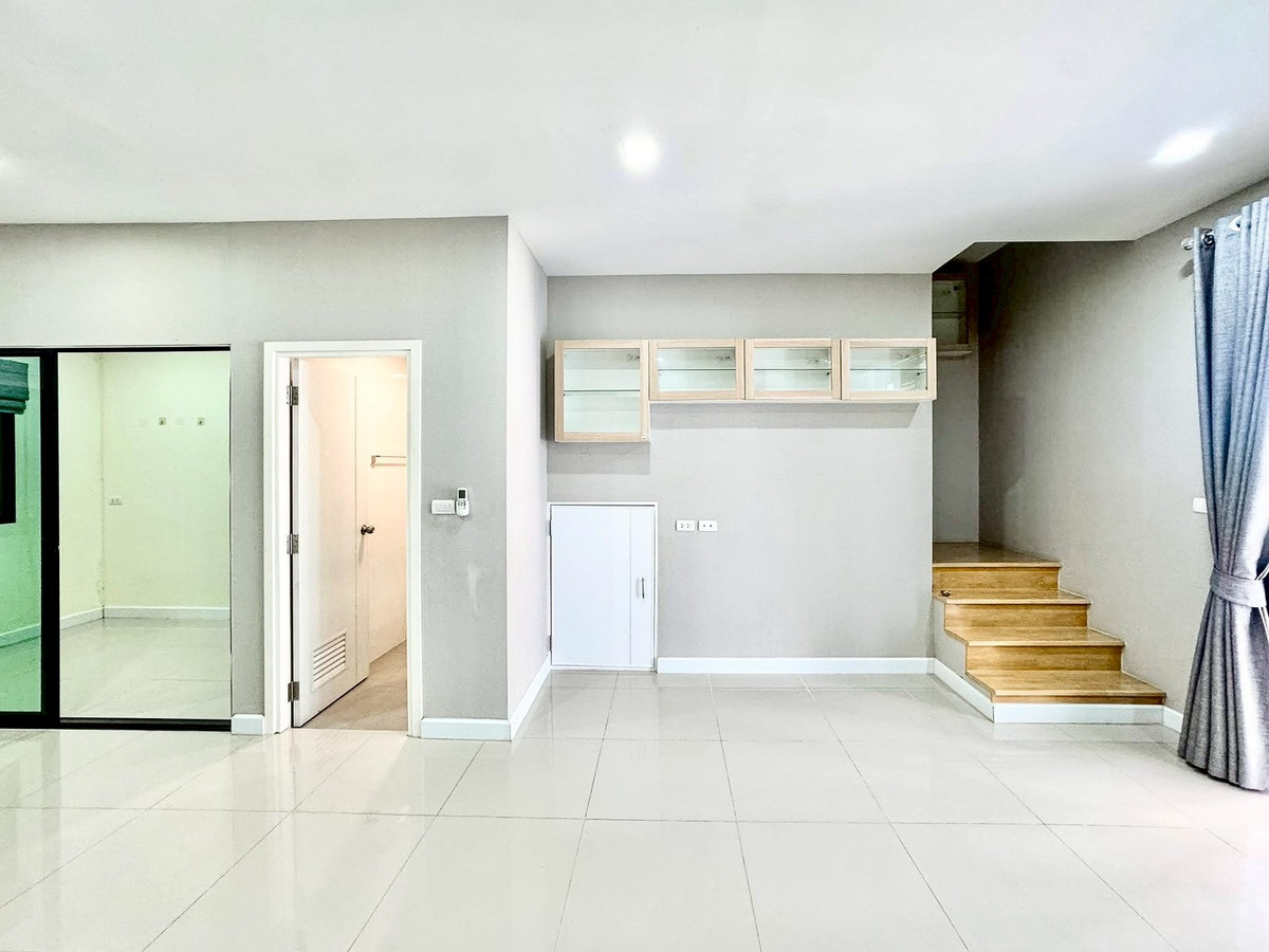 For SaleTownhomeNawamin, Ramindra : 3-story townhome for sale, PATIO Watcharapol - Ramindra, Modern Iconic Style, area 19.3 square meters, 4 bedrooms, Watcharapol Road, Tha Raeng Subdistrict, Bang Khen District, Bangkok