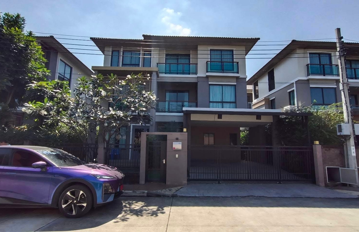 For RentHouseVipawadee, Don Mueang, Lak Si : Luxurious detached house for rent, 3 floors, 6 bedrooms, Passorn Village. Songprapha-Don Mueang Near Don Mueang Airport