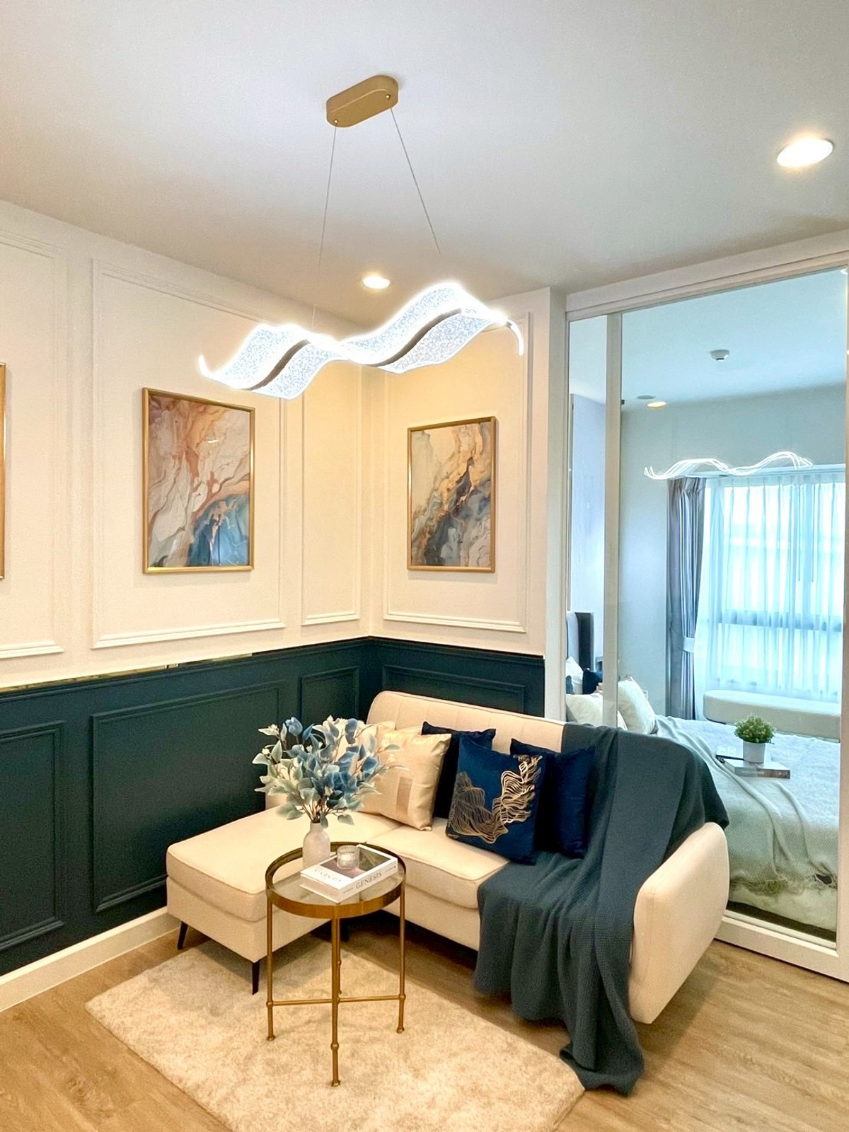 ขายคอนโดพัฒนาการ ศรีนครินทร์ : 🚩 S1  Rama9  คอนโดตกแต่งสวยพร้อมเข้าอยู่ ห้อง 1 bed 33.23 ตร.ม. ขายเพียง 2.19 ลบ.