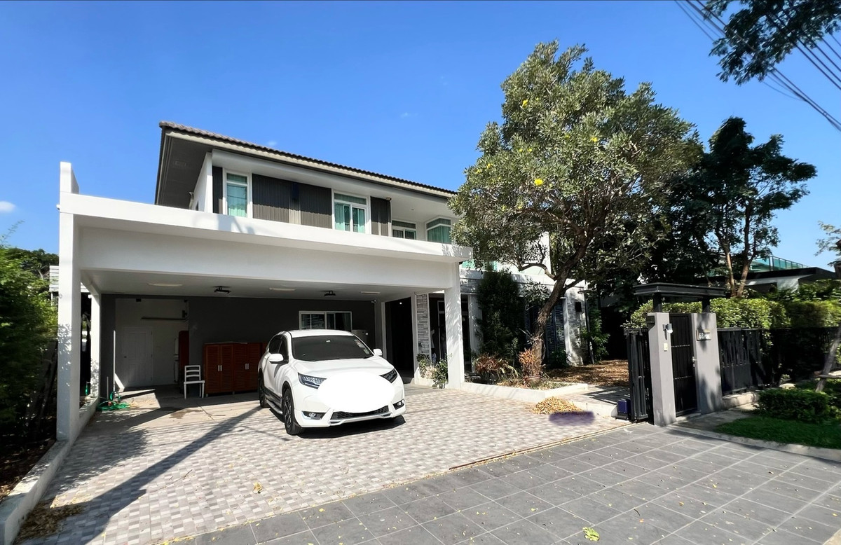 ให้เช่าบ้านบางนา แบริ่ง ลาซาล : ให้เช่า บ้านเดี่ยว มัณฑนา บางนา กม.7 รีโนเวทใหม่ สภาพดีมาก 4 ห้องนอน มีสวนกว้าง 