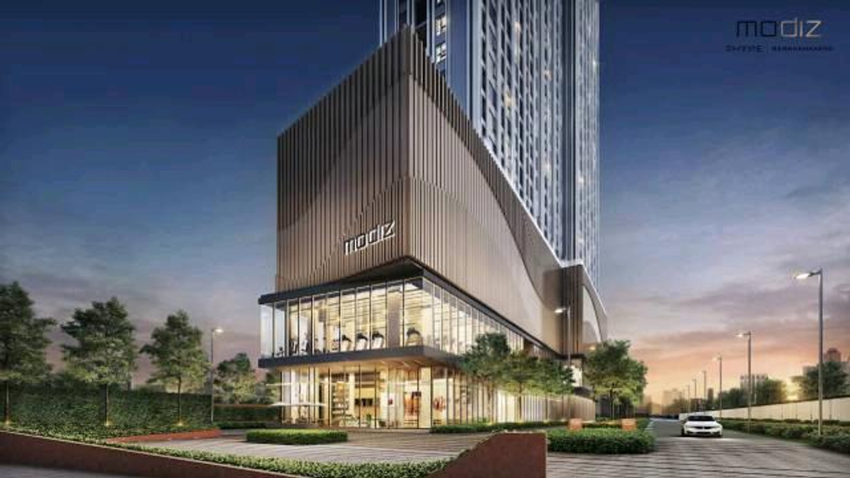 For RentCondoRamkhamhaeng, Hua Mak : Modiz Rhyme Ramkhamhaeng, ready to move in, near the BTS.