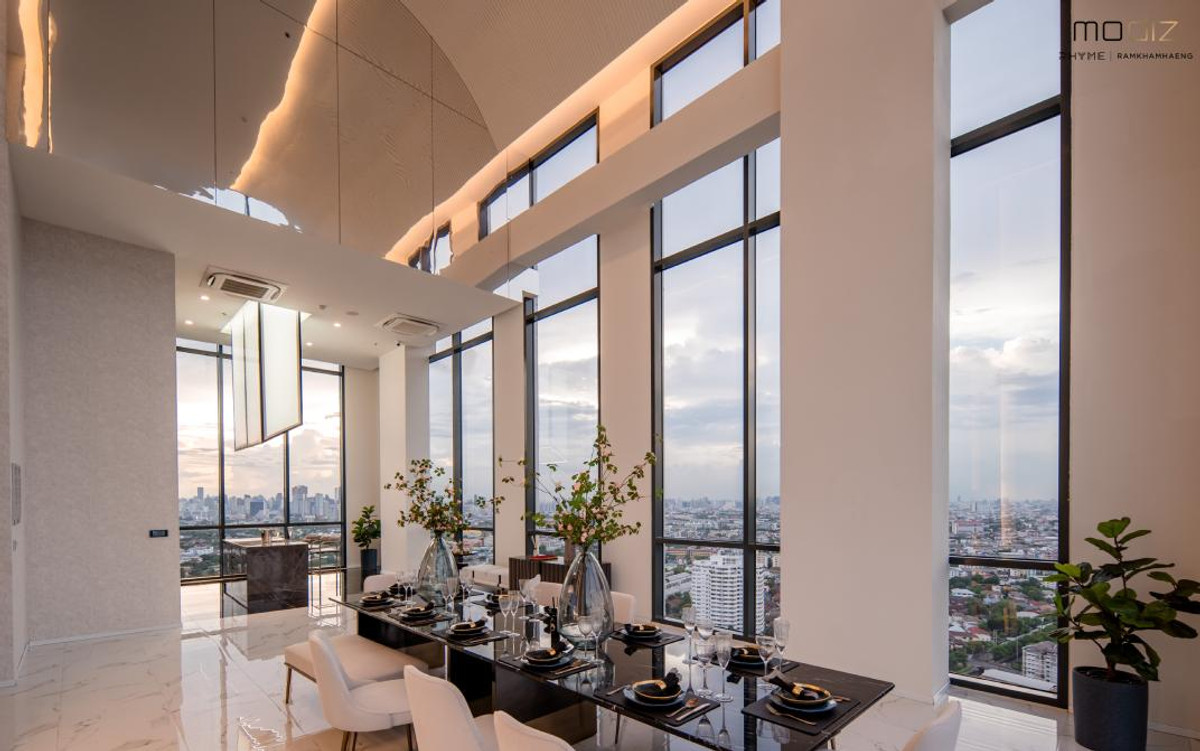 For RentCondoRamkhamhaeng, Hua Mak : Modiz Rhyme Ramkhamhaeng, ready to move in, near the BTS.