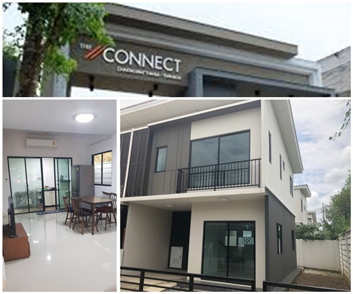 For RentTownhomeChaengwatana, Muangthong : *Pets allowed *For rent *Corner unit* 2-story townhome, The Connect Chaengwattana-Tiwanon.  Near Impact Muang Thong Thani