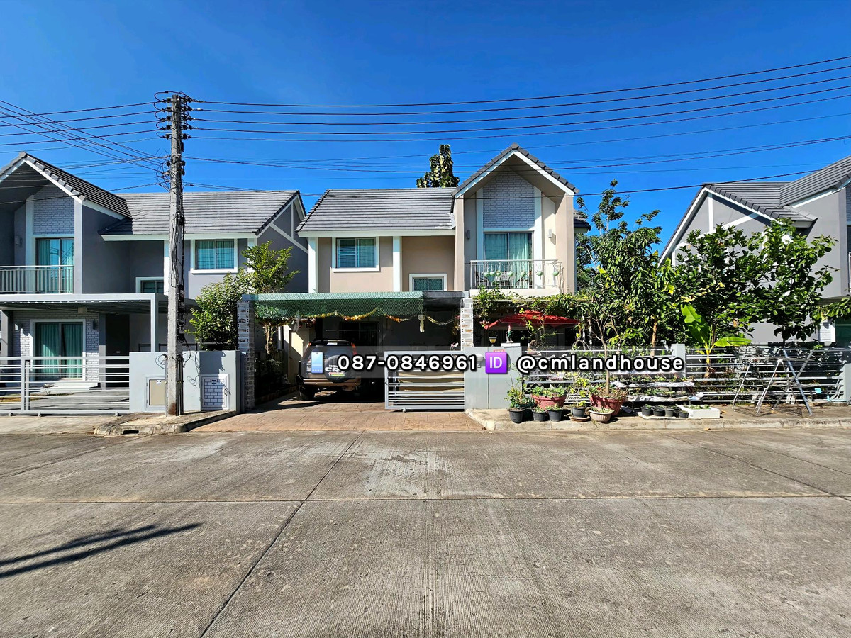 ขายบ้านเชียงใหม่ : บ้านสวย ใหม่กริ้บ 4 ห้องนอน เดอะปาล์มการ์เด้น7 ก่อนถึง ม.แม่โจ้ เข้าซอยจากถนนหลวงแค่ 500ม. (ซอยข้าง สภ.แม่โจ้) ขายต่ำกว่าทุนหลายแสน แถมเฟอร์นิเจอร์ครบพร้อมอยู่