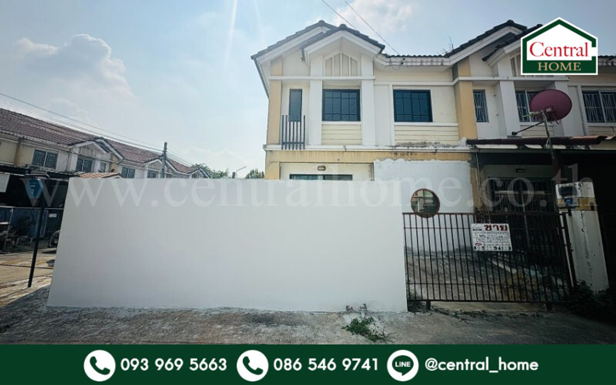 ขายทาวน์โฮมนนทบุรี บางใหญ่ บางบัวทอง : ทาวน์เฮ้าส์ พฤกษา 49/2 บางใหญ่ - แก้วอินทร์ หลังมุม