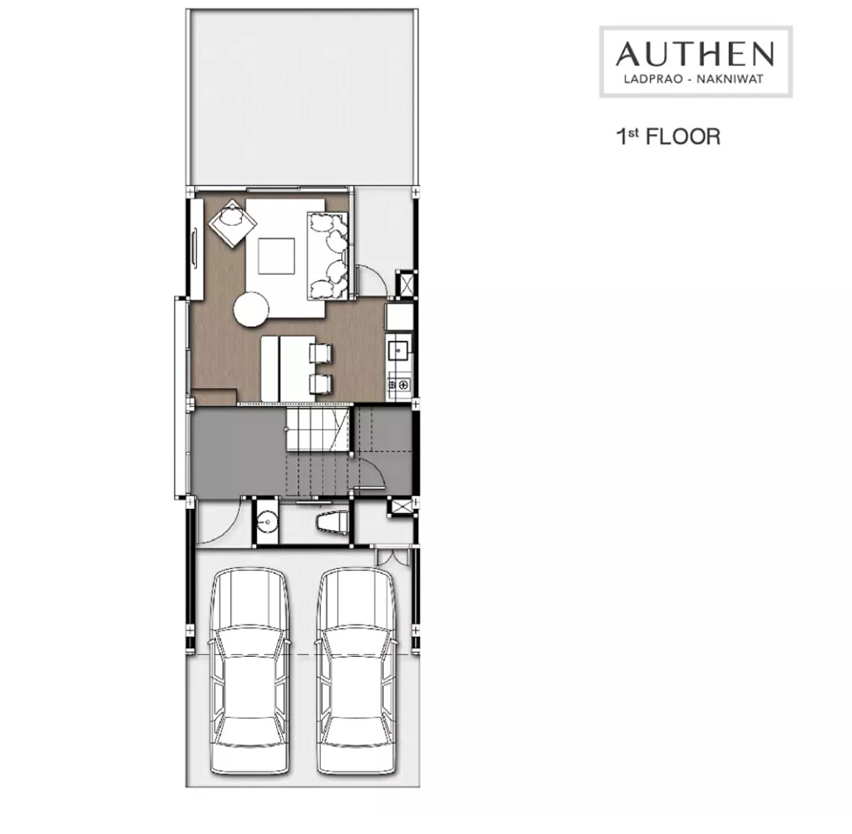 ให้เช่าทาวน์โฮมโชคชัย4 ลาดพร้าว71 : ให้เช่าทาวน์โฮม 3.5 ชั้น หลังมุม โครงการ Authen Ladprao–Nakniwa ซอยนาคนิวาศ 48 ใกล้เซ็นทรัลอีสวิลล์