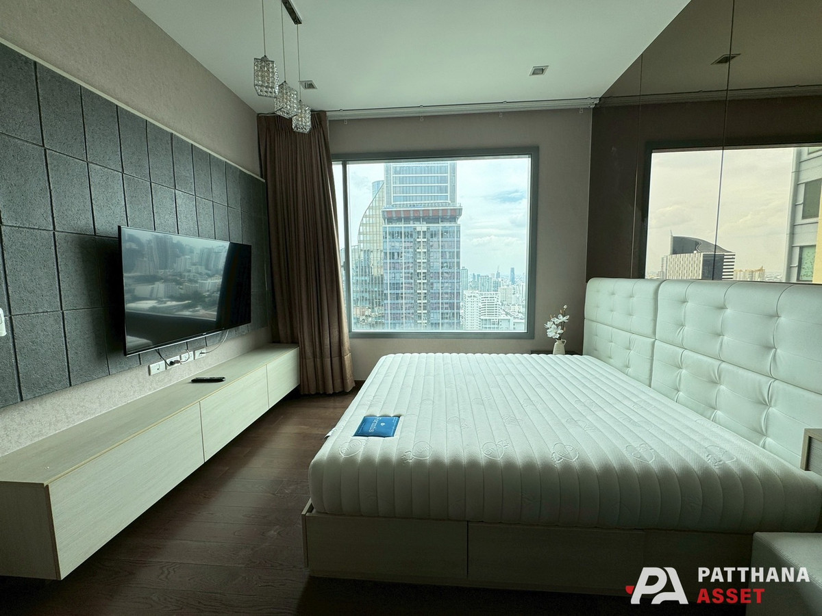 For RentCondoRama9, Petchburi, RCA : Q Asoke – 2 bedrooms for rent, beautiful room, good condition, like new.