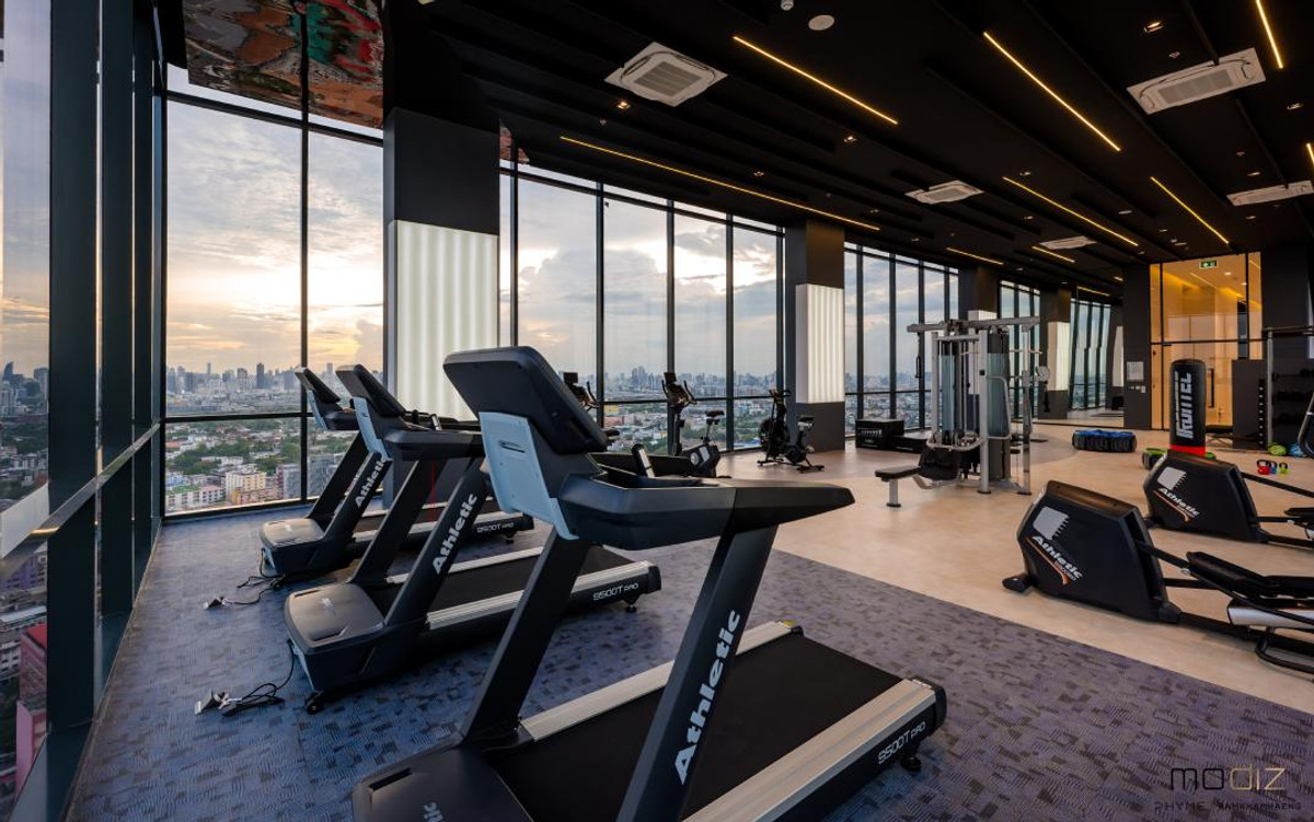 For RentCondoRamkhamhaeng, Hua Mak : Modiz Rhyme Ramkhamhaeng, ready to move in, near the BTS.