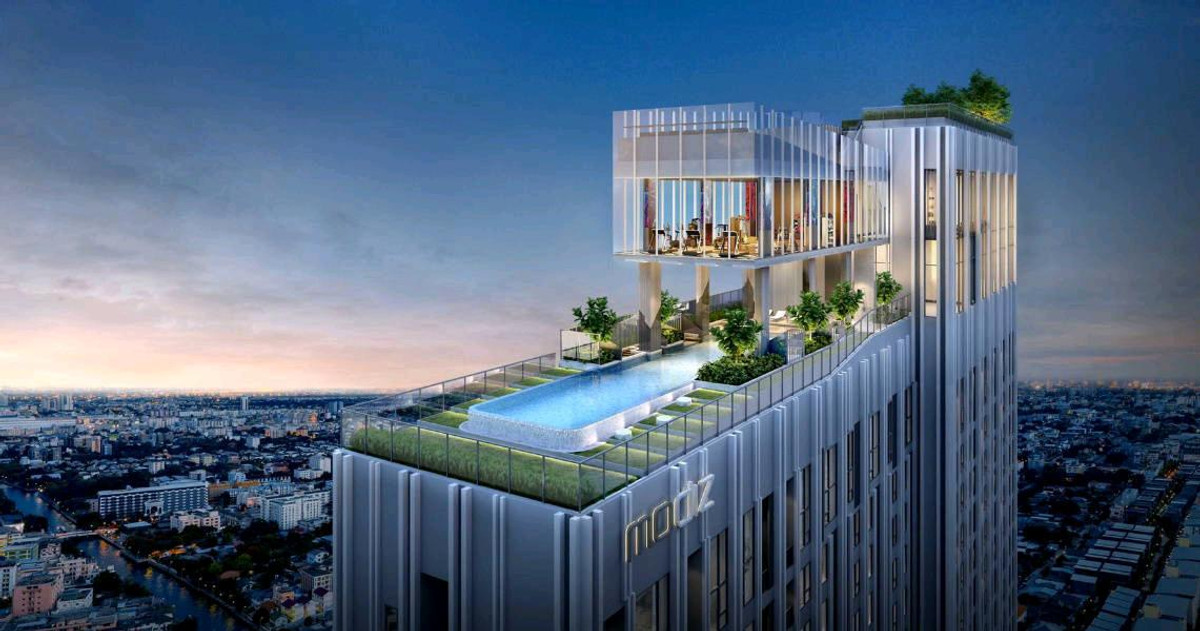 For RentCondoRamkhamhaeng, Hua Mak : Modiz Rhyme Ramkhamhaeng, ready to move in, near the BTS.