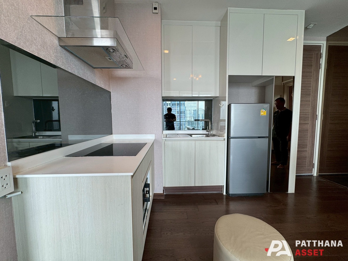 For RentCondoRama9, Petchburi, RCA : Q Asoke – 2 bedrooms for rent, beautiful room, good condition, like new.