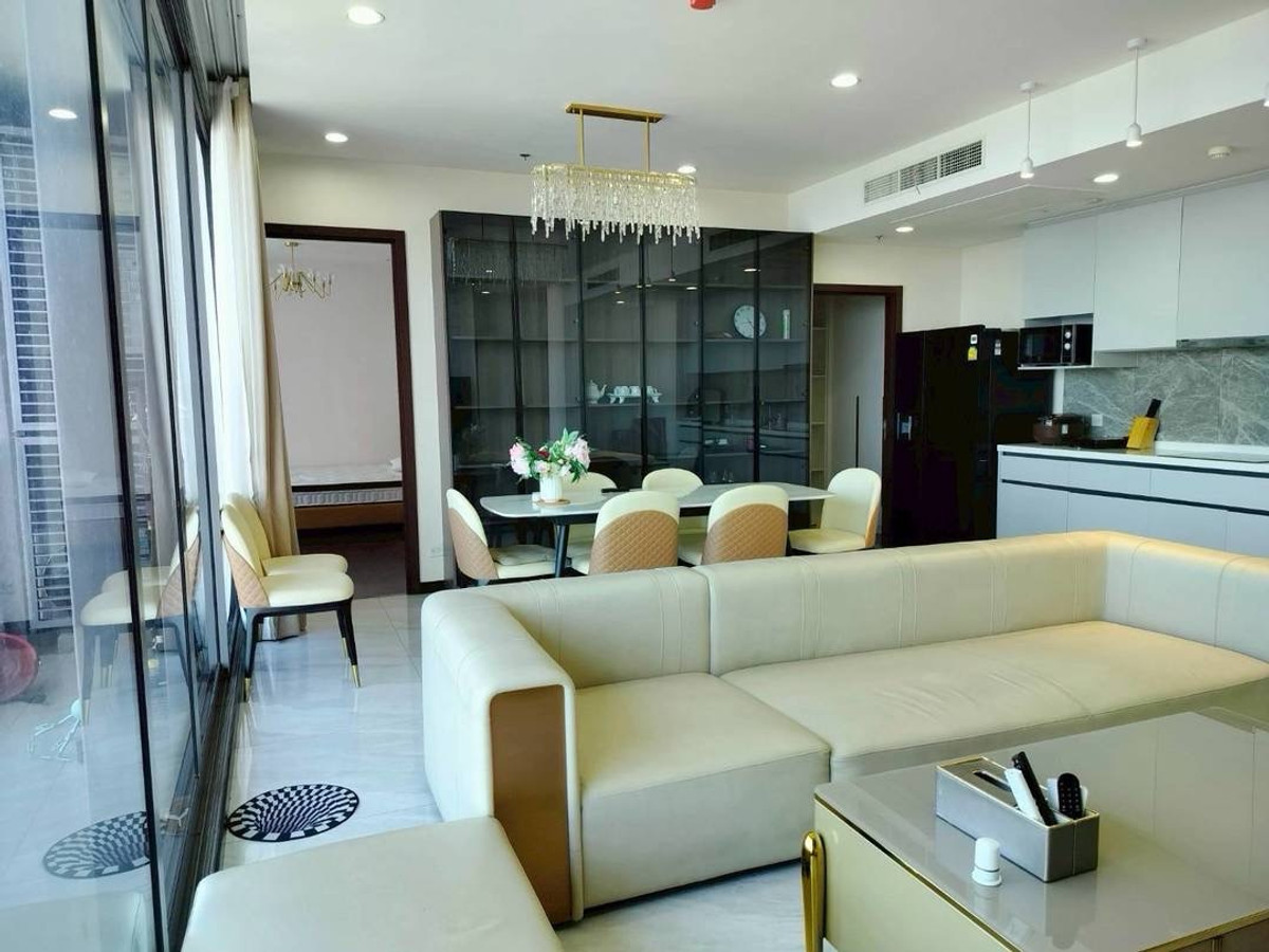 ให้เช่าคอนโดอ่อนนุช อุดมสุข : 🏙 Penthouse หรูให้เช่า | Whizdom Inspire สุขุมวิท 101/1ชั้น 46 • พื้นที่ 240 ตร.ม. • วิวแม่น้ำสวย4 ห้องนอน | 4 ห้องน้ำ | ห้องแม่บ้านLiving Room ใหญ่ + ห้องอเนกประสงค์📍 500 ม. จาก BTS ปุณณวิถีติดห้าง True Digital Park