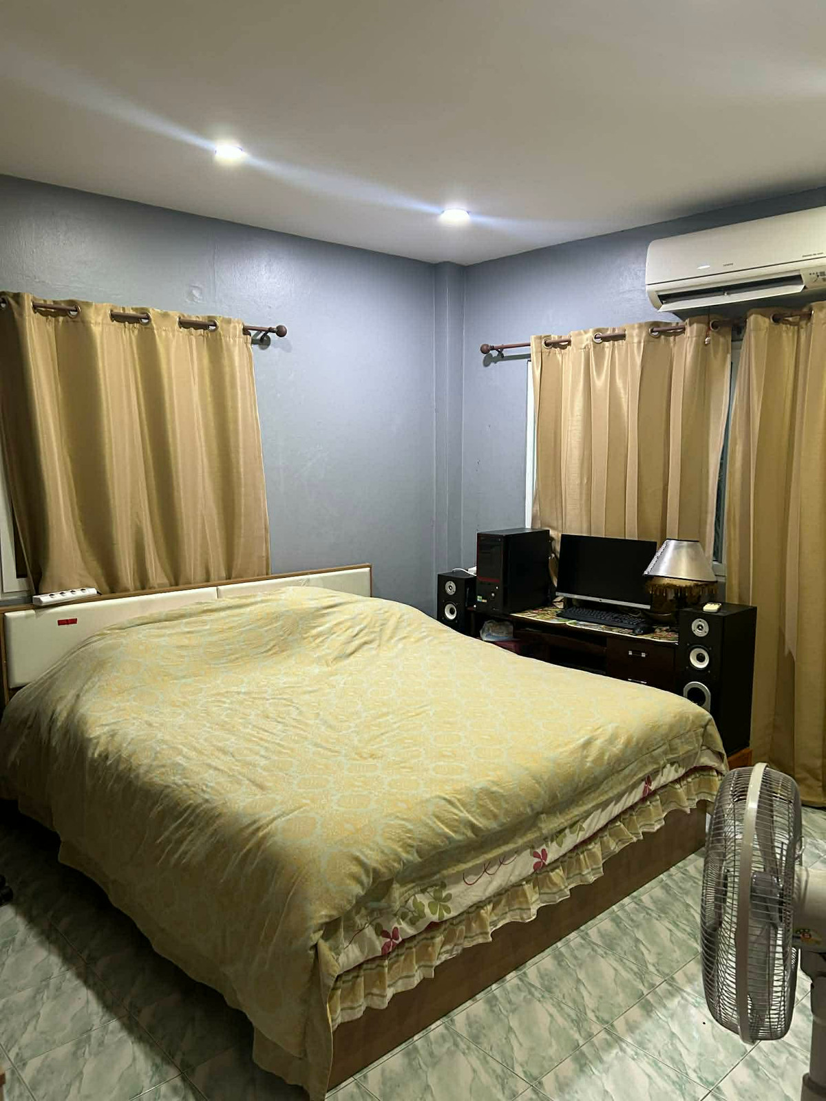 ขายบ้านสุพรรณบุรี : ขายบ้านเดี่ยวชั้นเดียว หมู่บ้านทวีสิน ใกล้สวนน้ำ