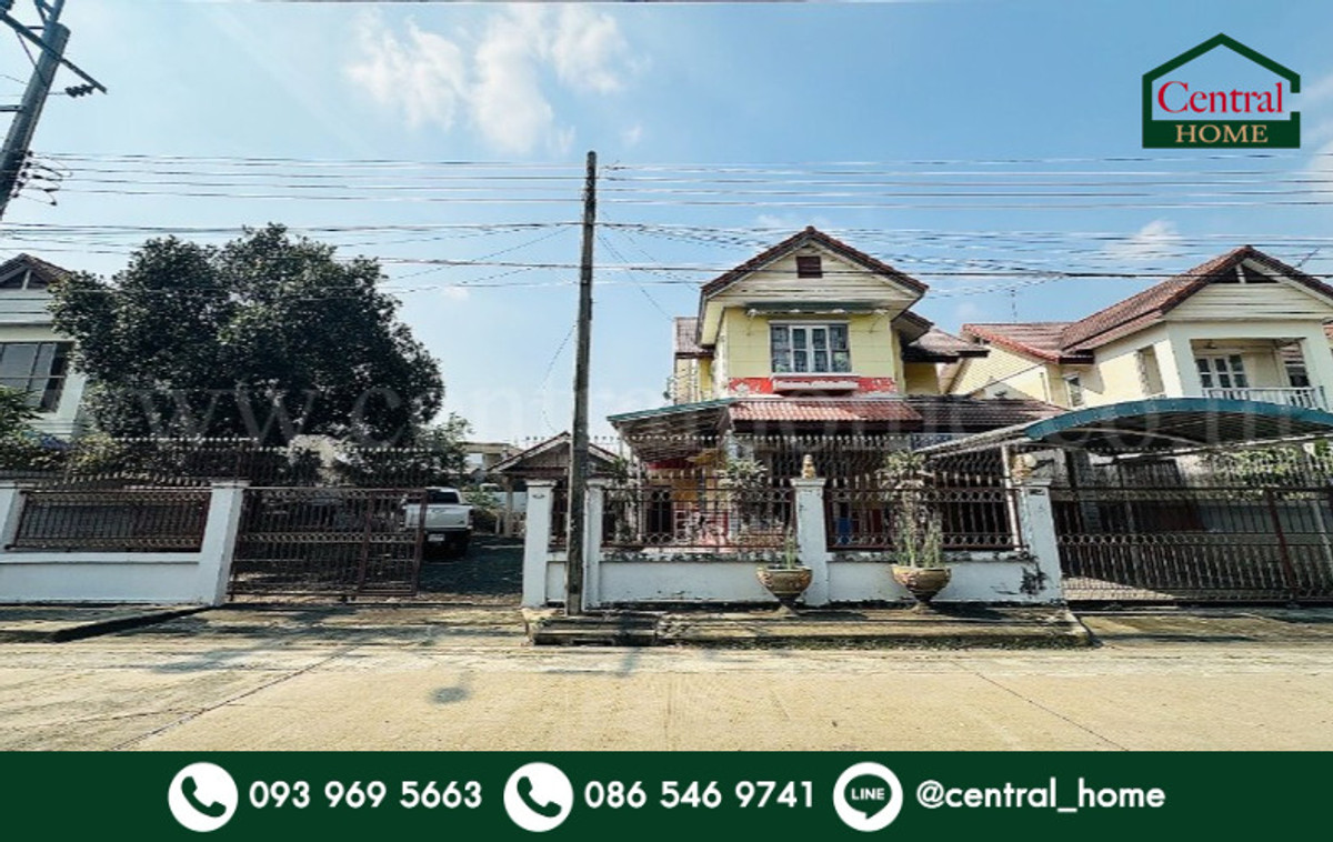 For SaleTownhomeNonthaburi, Bang Yai, Bangbuathong : Single house 124 sq m, Sucha - Bang Bua Thong Village, large house, good location, cheap price.