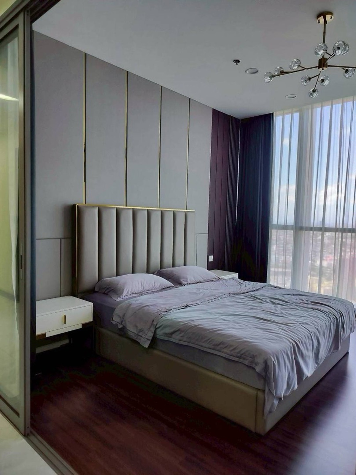 ให้เช่าคอนโดอ่อนนุช อุดมสุข : 🏙 Penthouse หรูให้เช่า | Whizdom Inspire สุขุมวิท 101/1ชั้น 46 • พื้นที่ 240 ตร.ม. • วิวแม่น้ำสวย4 ห้องนอน | 4 ห้องน้ำ | ห้องแม่บ้านLiving Room ใหญ่ + ห้องอเนกประสงค์📍 500 ม. จาก BTS ปุณณวิถีติดห้าง True Digital Park