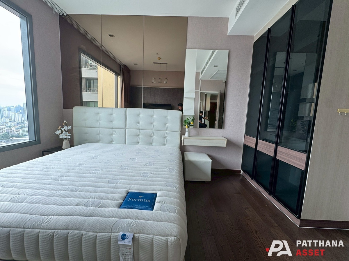 For RentCondoRama9, Petchburi, RCA : Q Asoke – 2 bedrooms for rent, beautiful room, good condition, like new.