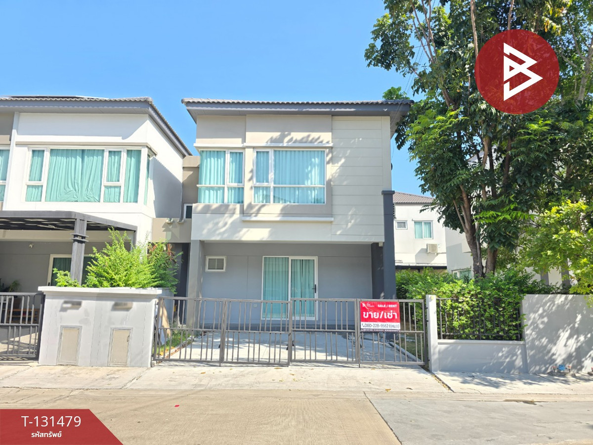 For SaleSamut Prakan,Samrong : For sale/rent semi-detached house, Grand Pleno Bangna-Onnut Village (Grande Pleno Bangna-Onnut), ready to move in.
