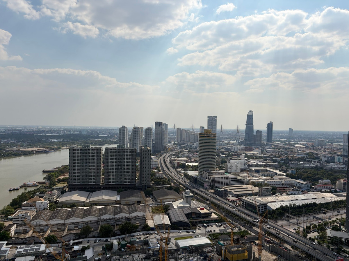 For SaleCondoRama3 (Riverside),Satupadit : For sale/rent Supalai Prima Riva Rama 3 | 3 bedrooms, high floor, river view ________________________________________ Luxury riverfront condo Supalai Prima Riva Rama 3, 42nd floor, area 256 sq m., 3 bedrooms, 5 bathrooms, maids room, panoramic Chao Phraya