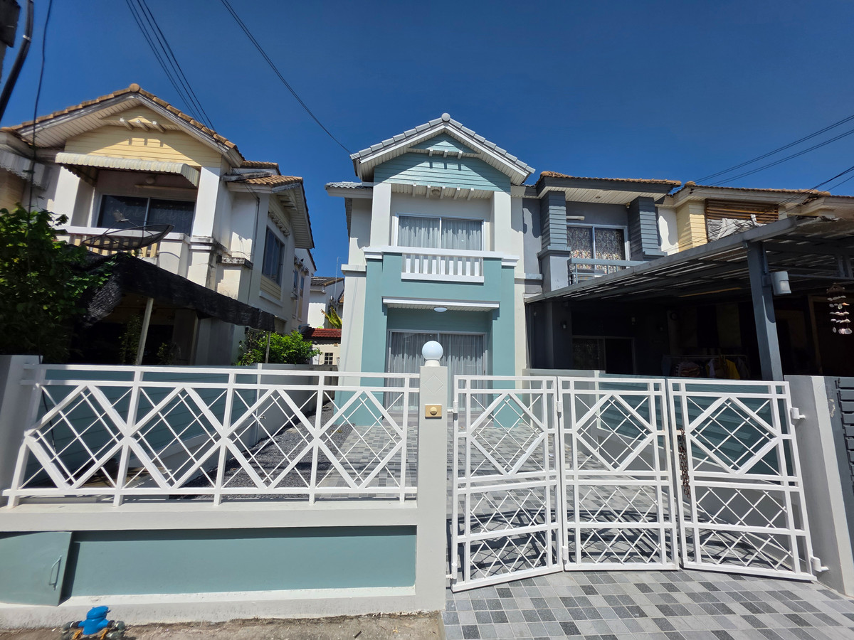 ขายทาวน์โฮมมีนบุรี-ร่มเกล้า : SF139 ขาย มบ.พูนสินธานี 3 ร่มเกล้า บ้านหลังมุม🥇 โล่งโปร่ง🥇 พร้อมอยู่