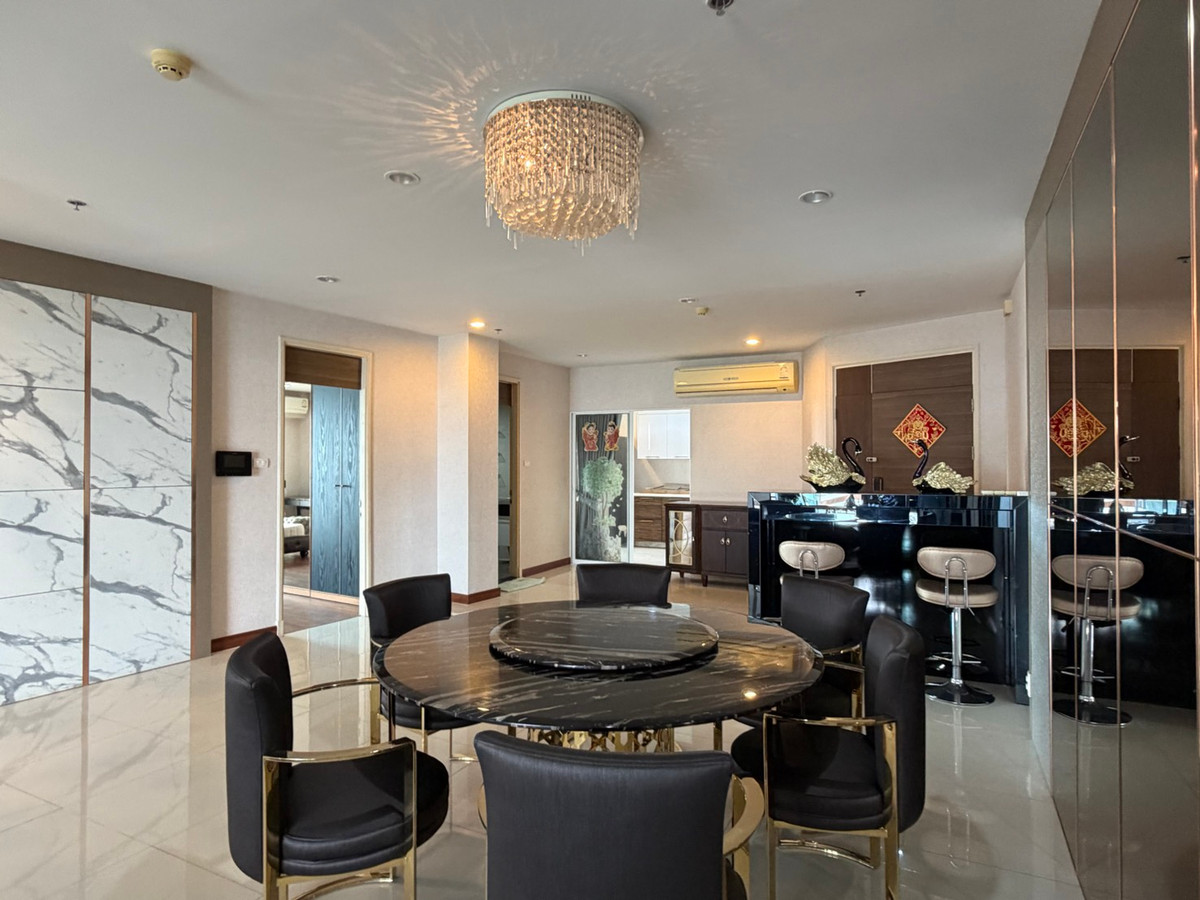 For SaleCondoRama3 (Riverside),Satupadit : For sale/rent Supalai Prima Riva Rama 3 | 3 bedrooms, high floor, river view ________________________________________ Luxury riverfront condo Supalai Prima Riva Rama 3, 42nd floor, area 256 sq m., 3 bedrooms, 5 bathrooms, maids room, panoramic Chao Phraya