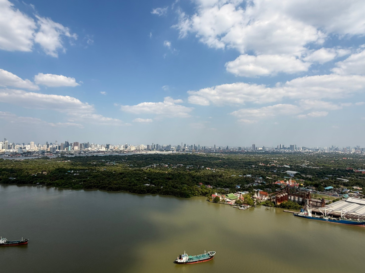 For SaleCondoRama3 (Riverside),Satupadit : For sale/rent Supalai Prima Riva Rama 3 | 3 bedrooms, high floor, river view ________________________________________ Luxury riverfront condo Supalai Prima Riva Rama 3, 42nd floor, area 256 sq m., 3 bedrooms, 5 bathrooms, maids room, panoramic Chao Phraya