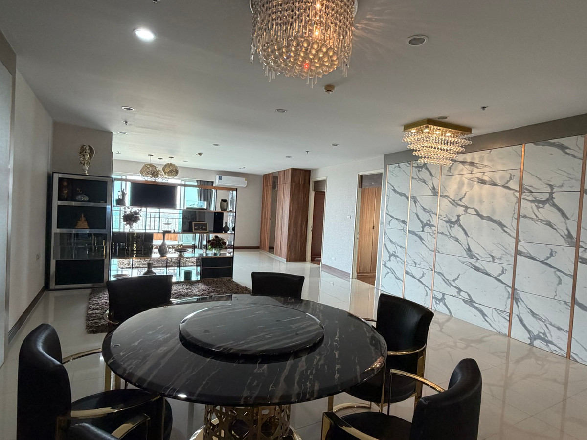 For SaleCondoRama3 (Riverside),Satupadit : For sale/rent Supalai Prima Riva Rama 3 | 3 bedrooms, high floor, river view ________________________________________ Luxury riverfront condo Supalai Prima Riva Rama 3, 42nd floor, area 256 sq m., 3 bedrooms, 5 bathrooms, maids room, panoramic Chao Phraya