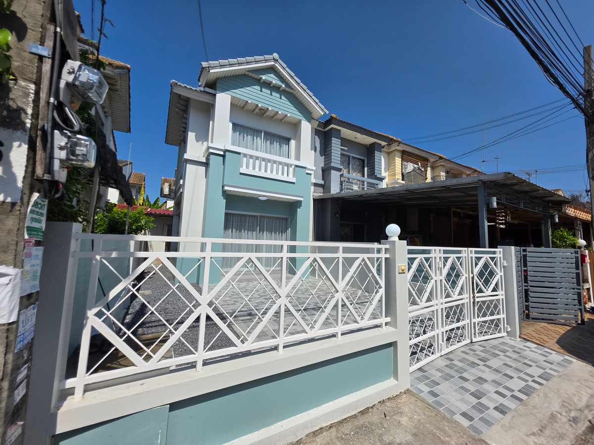 ขายทาวน์โฮมมีนบุรี-ร่มเกล้า : SF139 ขาย มบ.พูนสินธานี 3 ร่มเกล้า บ้านหลังมุม🥇 โล่งโปร่ง🥇 พร้อมอยู่