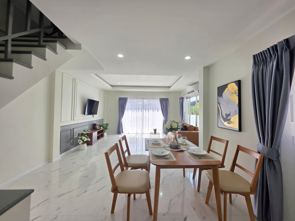 ขายทาวน์โฮมมีนบุรี-ร่มเกล้า : SF139 ขาย มบ.พูนสินธานี 3 ร่มเกล้า บ้านหลังมุม🥇 โล่งโปร่ง🥇 พร้อมอยู่