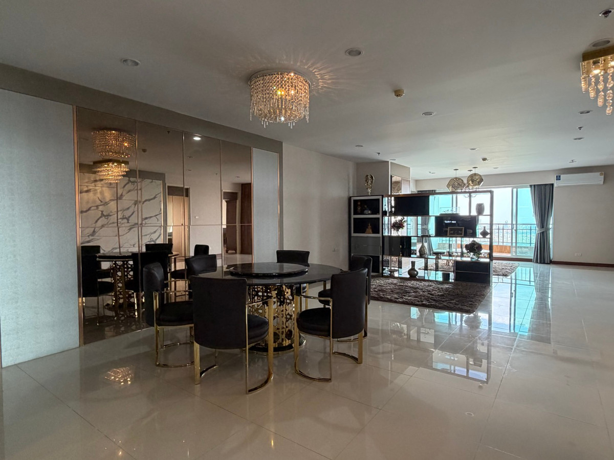 For SaleCondoRama3 (Riverside),Satupadit : For sale/rent Supalai Prima Riva Rama 3 | 3 bedrooms, high floor, river view ________________________________________ Luxury riverfront condo Supalai Prima Riva Rama 3, 42nd floor, area 256 sq m., 3 bedrooms, 5 bathrooms, maids room, panoramic Chao Phraya