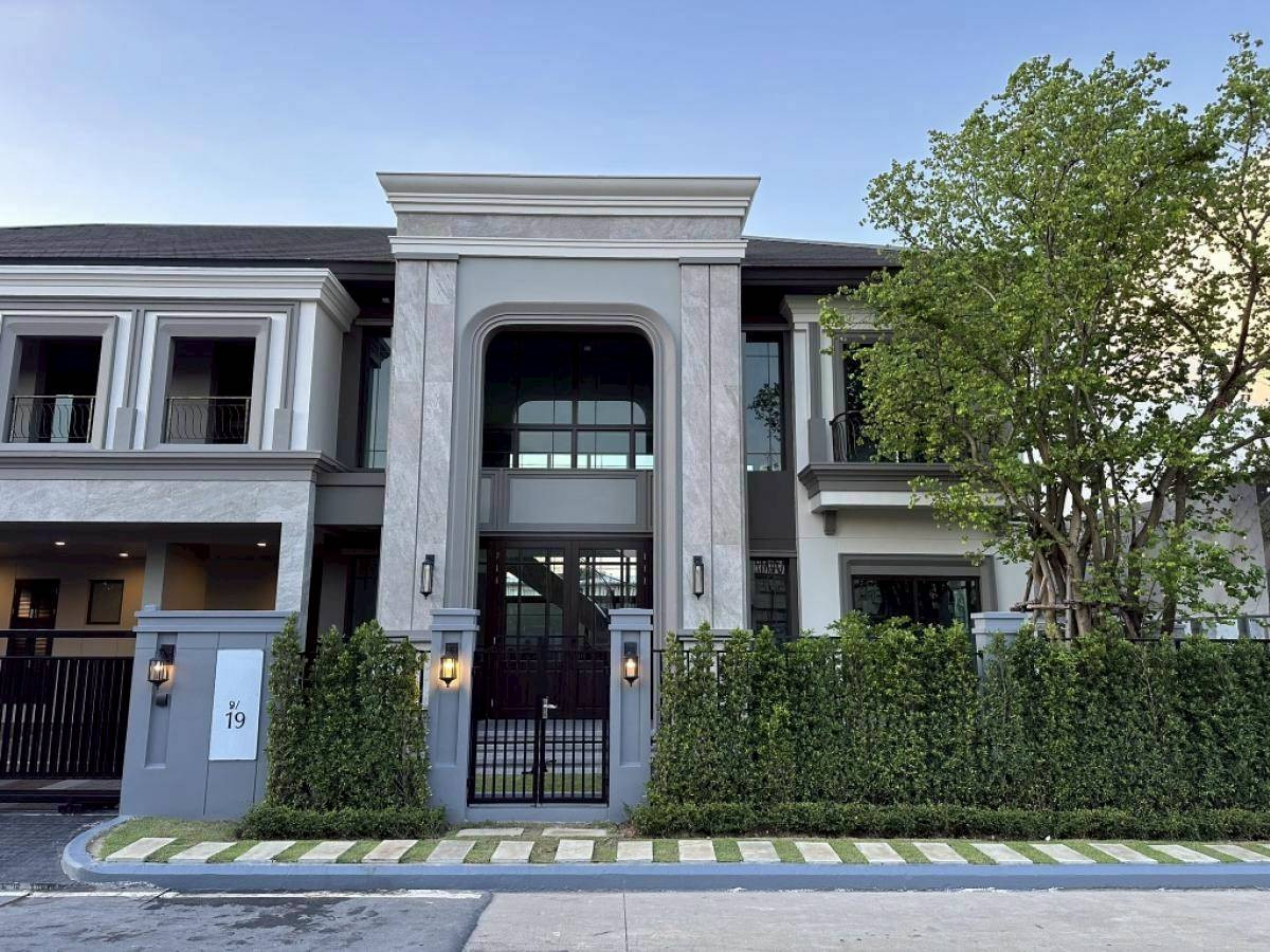 For RentHouseLadkrabang, Suwannaphum Airport : Luxury Super Villa for Rent in Prime Krungthep Kreetha Grand Bangkok Boulevard – Krungthep Kreetha Wurzburg (L), the largest house type in the project