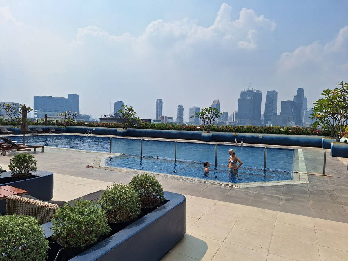 For RentSukhumvit, Asoke, Thonglor : Service apartment for rent, Shama Lakeview Asoke, two bedrooms, near BTS and MRT Asoke.