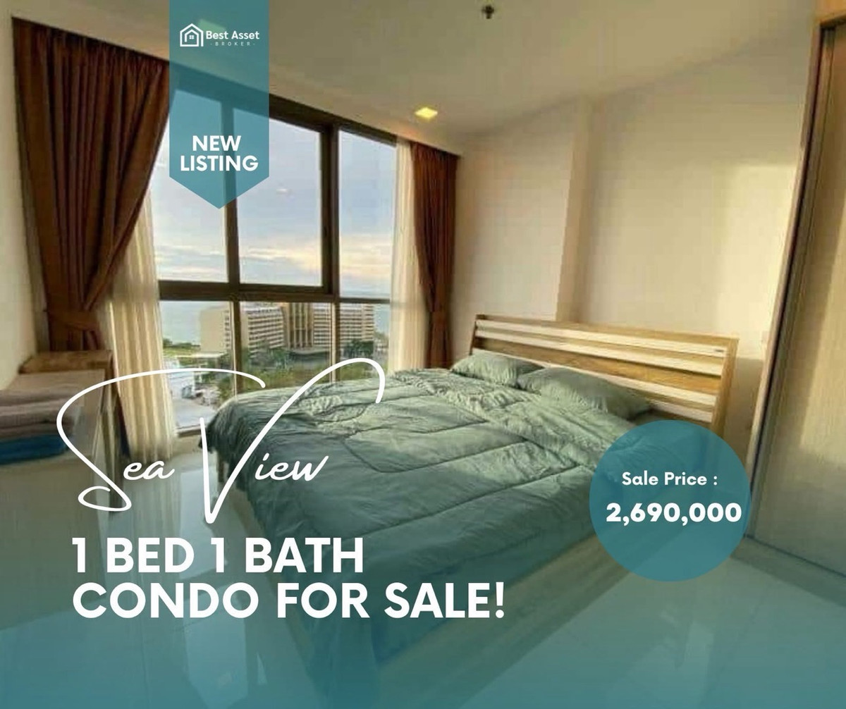 For SaleCondoPattaya, Bangsaen, Chonburi : Sea view condo for sale, The Cloud Condo, Pratumnak-Pattaya.