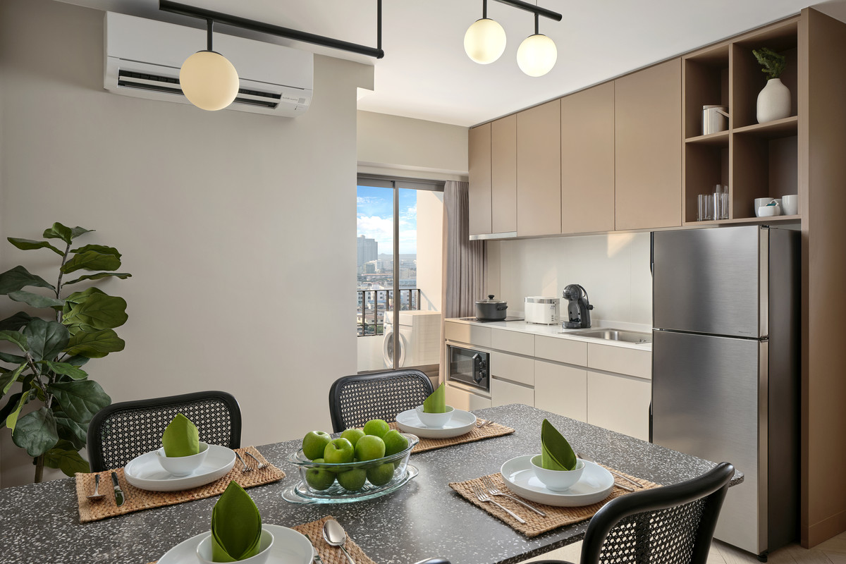 For RentSukhumvit, Asoke, Thonglor : Apartment for rent, Somerset Sukhumvit 71, two bedrooms, near BTS Thonglor and Ekkamai stations.