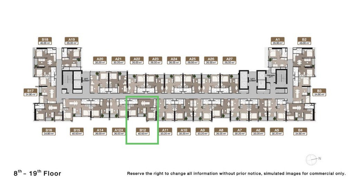 For RentCondoRama9, Petchburi, RCA : Hot Price🔥 Nue Districe R9 2Bed- 31,000/month