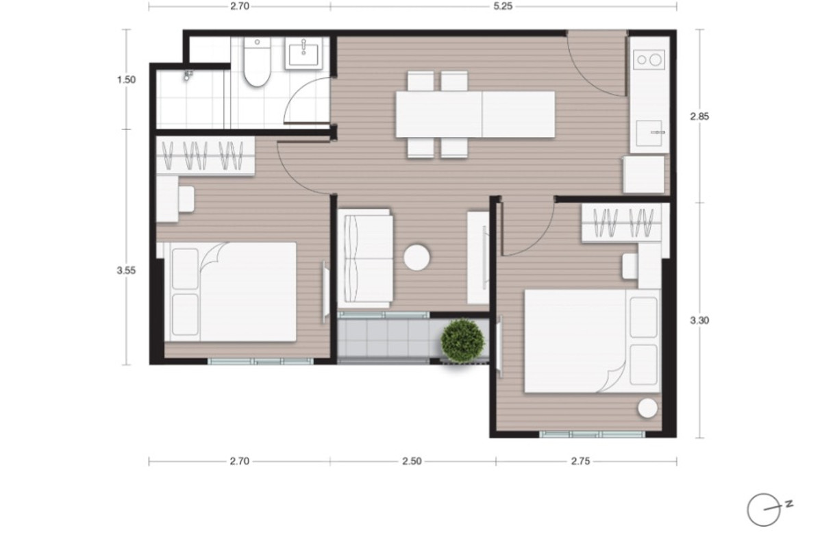 For RentCondoRama9, Petchburi, RCA : Hot Price🔥 Nue Districe R9 2Bed- 31,000/month