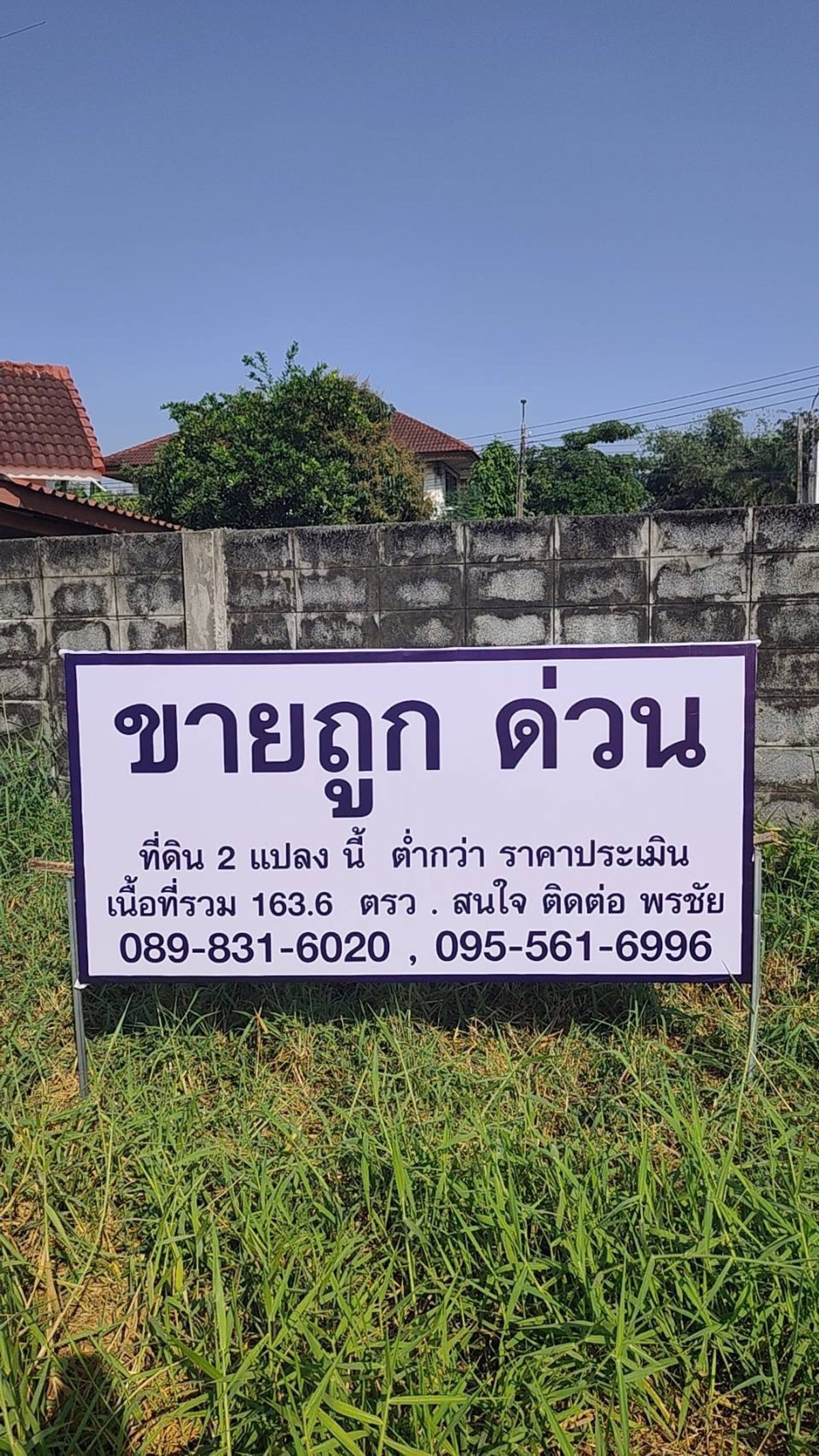 ขายที่ดินมีนบุรี-ร่มเกล้า : ขายที่ดินติดกัน2เเปลง (ต่ำกว่าราคาประเมินราชการ) อยู่ในโครงการปัญญาเลคโฮม เขตมีนบุรี กรุงเทพมหานคร