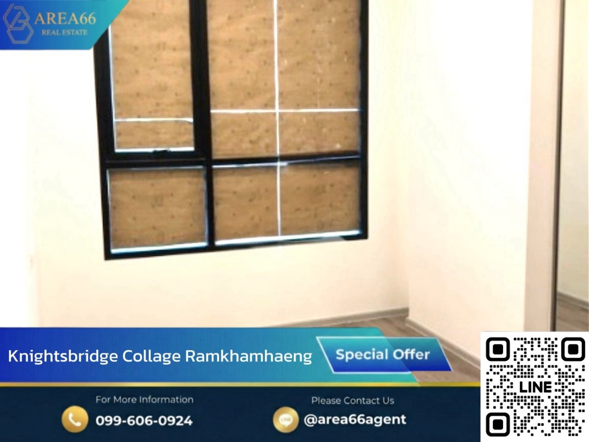For SaleCondoRamkhamhaeng, Hua Mak : 🔥Condo for sale at special price  Ready to move in If interested, you can talk to us. KnightsBridge Collage Ramkhamhaeng