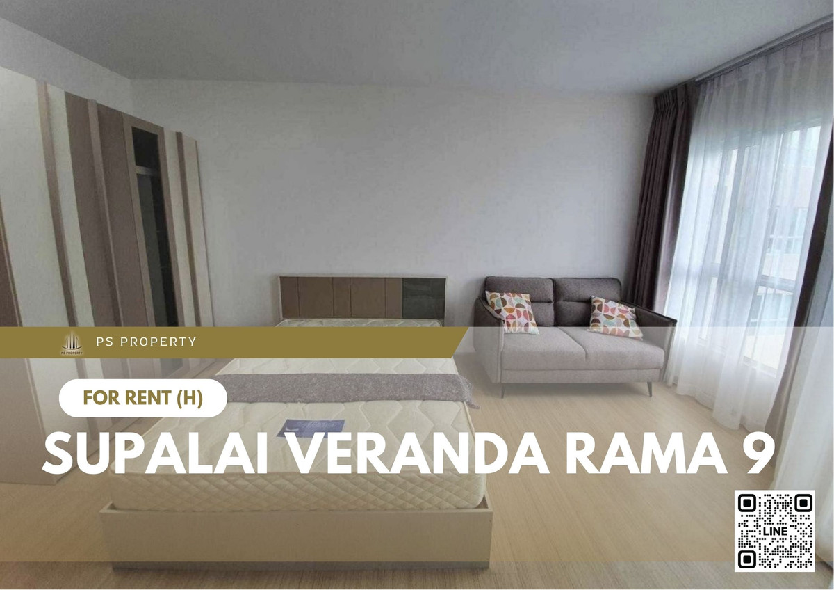 For RentCondoRama9, Petchburi, RCA : For rent 📍 Supaslai Veranda Rama 9 📍 Fully furnished with appliances. Near The Street Ratchadaphisek.