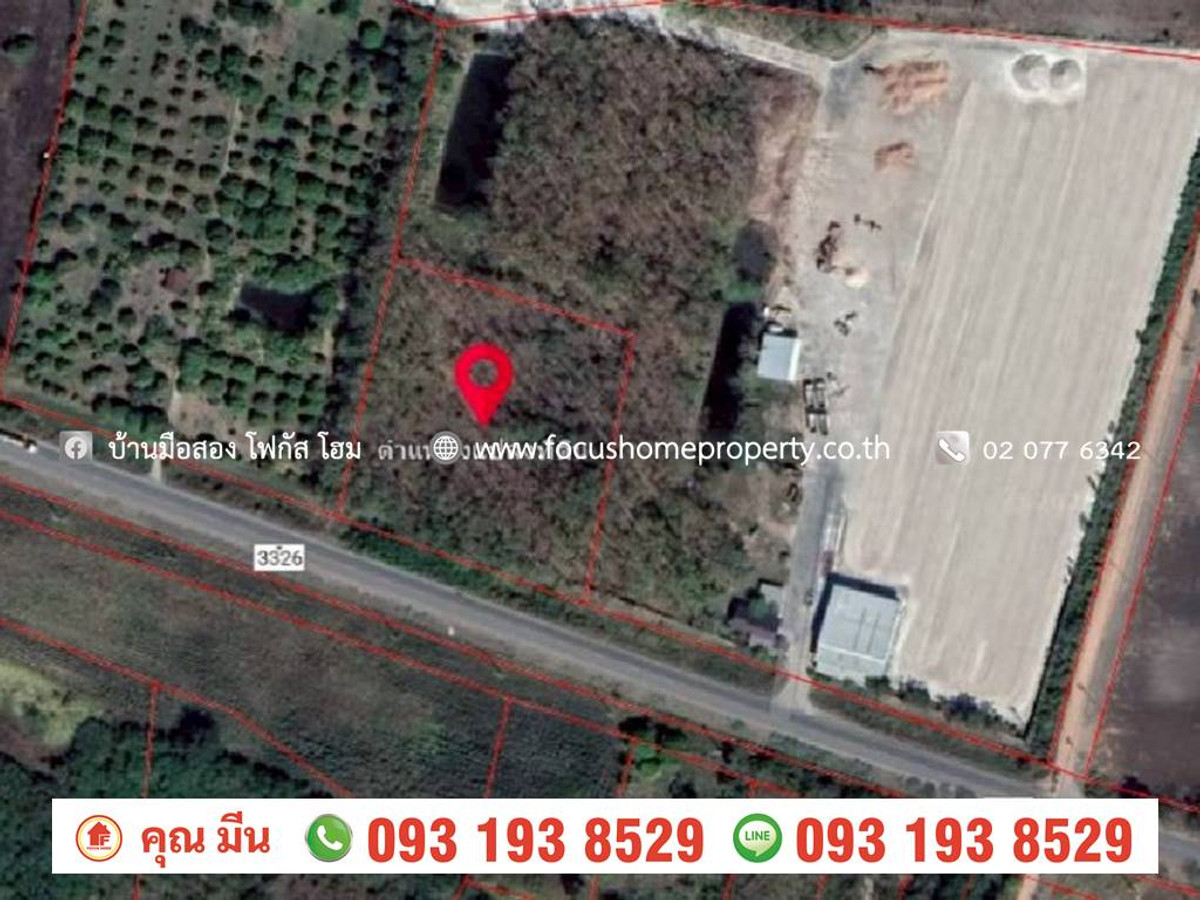 For SaleLandLop Buri : Empty land for sale, teak garden, Sa Bot, Lopburi.