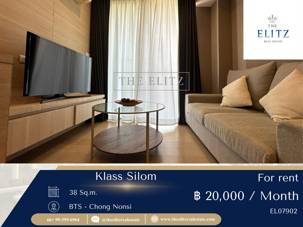 For RentCondoSilom, Saladaeng, Bangrak : ✨ Private Oasis ✨ Klass Silom, small units, not chaotic, quiet atmosphere like being at home in the heart of the city 🎉