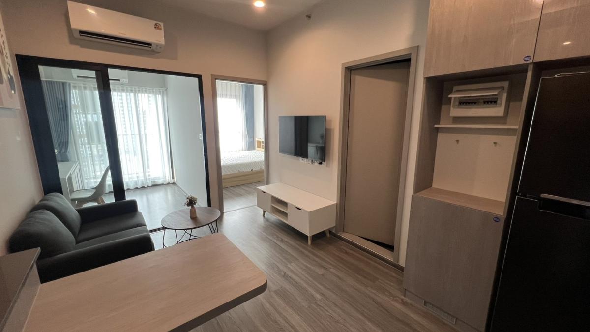 ให้เช่าคอนโดเสรีไทย-นิด้า : 🔥ให้เช่าด่วน🔥ไอดีโอ รามคำแหง ลำสาลี สเตชั่น  ใกล้ Bts แยกลำสาลีเพียง 50 เมตร  (ห้องพร้อมอยู่ เฟอร์นิเจอร์และเครื่องใช้ไฟฟ้าครบ)