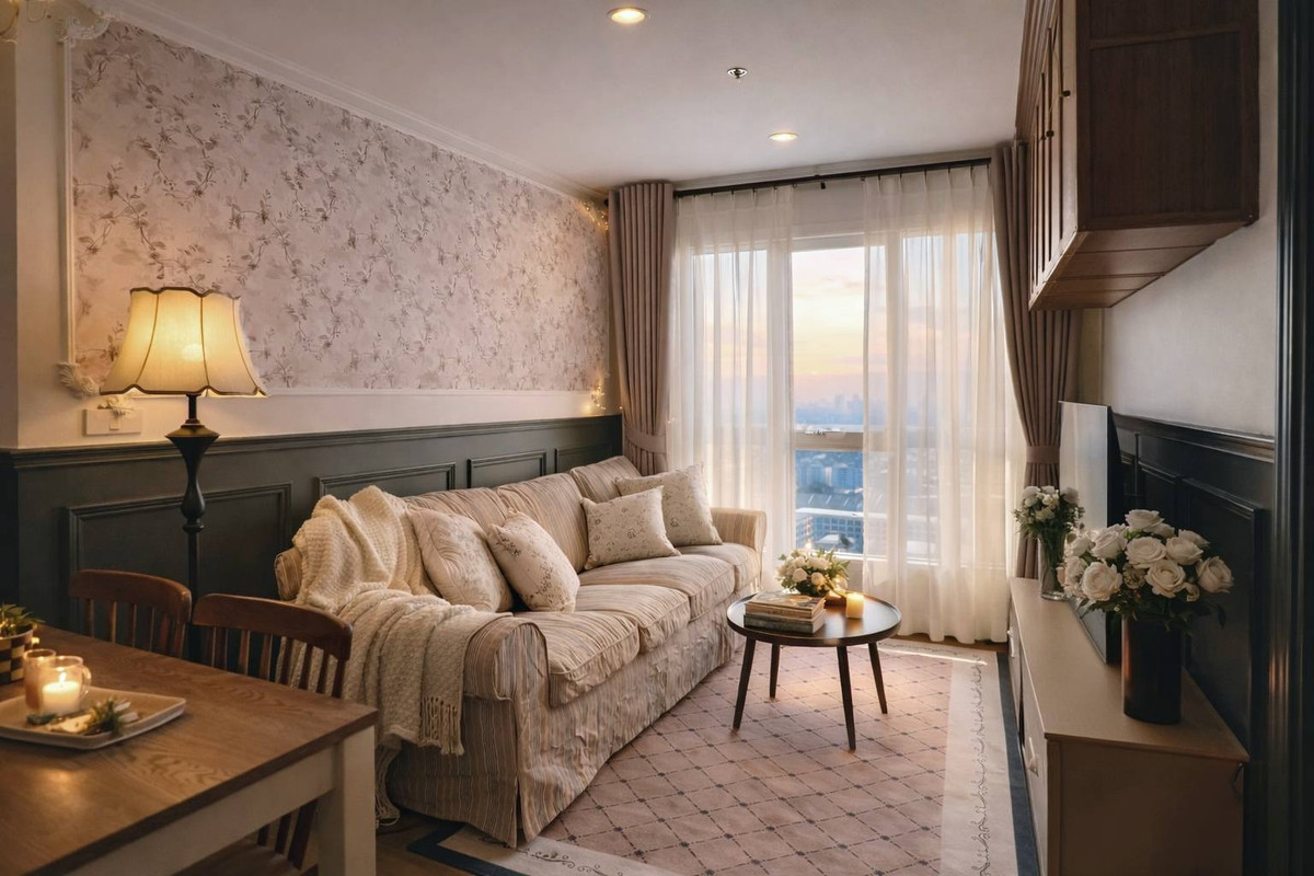 For RentCondoBangna, Bearing, Lasalle : P-2949 BEST DEAL ! Condo Regent home Bangna, ready to move in, corner room, view of the Chao Phraya River.